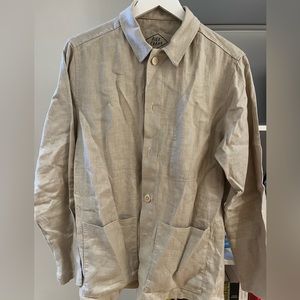 Alex Crane linen chore coat